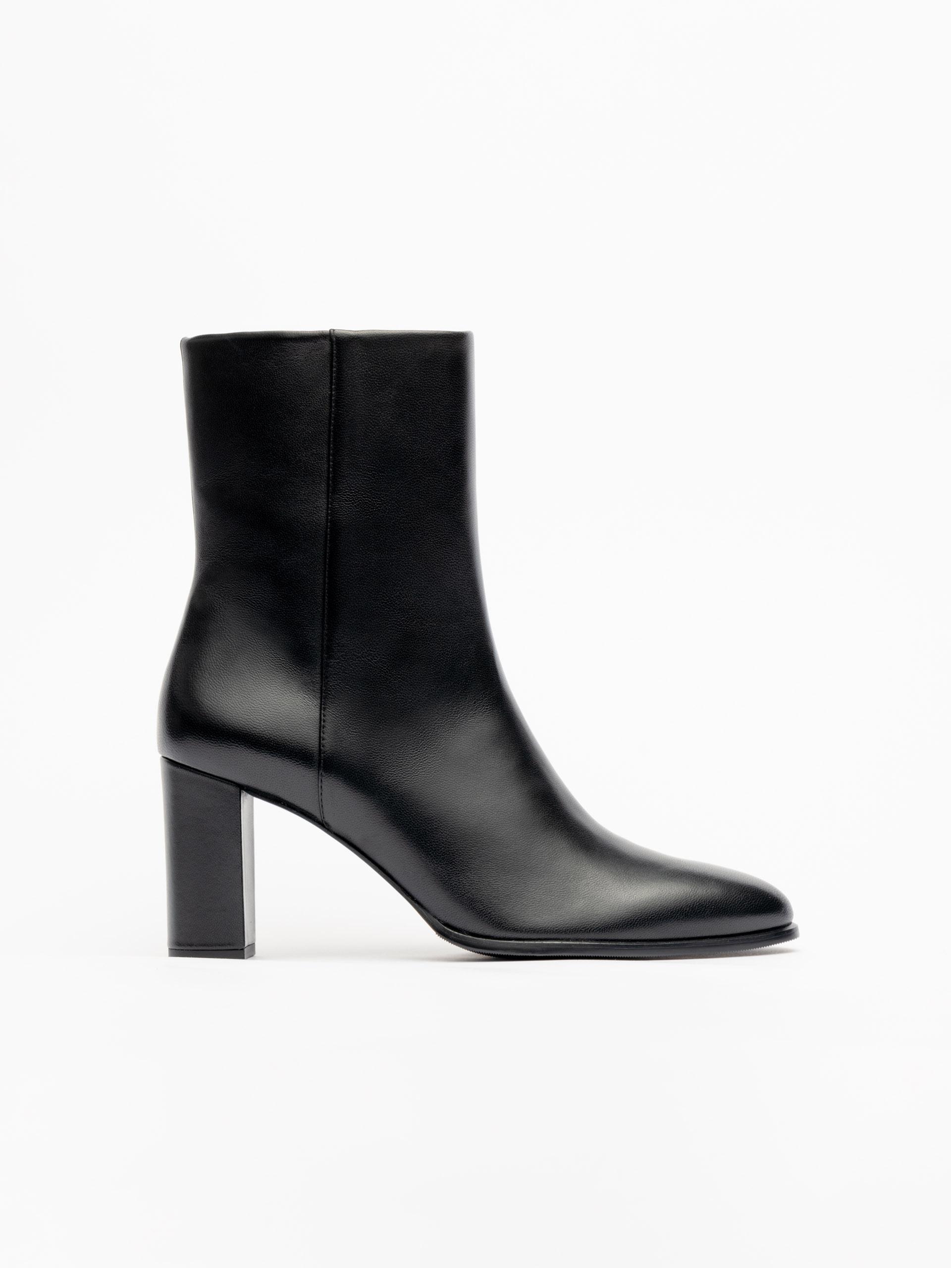 The Ankle Boot Black Nappa 1