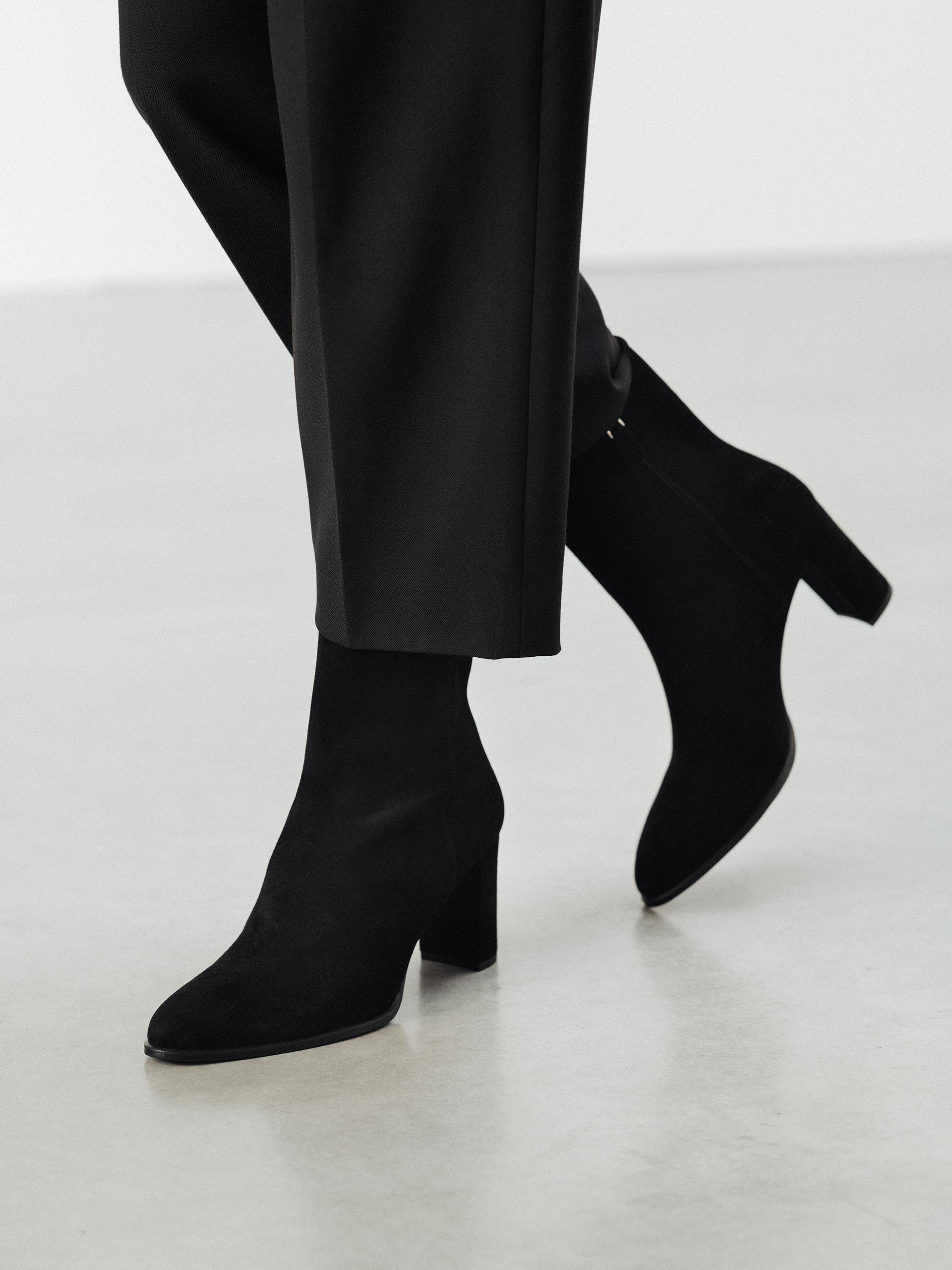 The Ankle Boot Black Suede 2