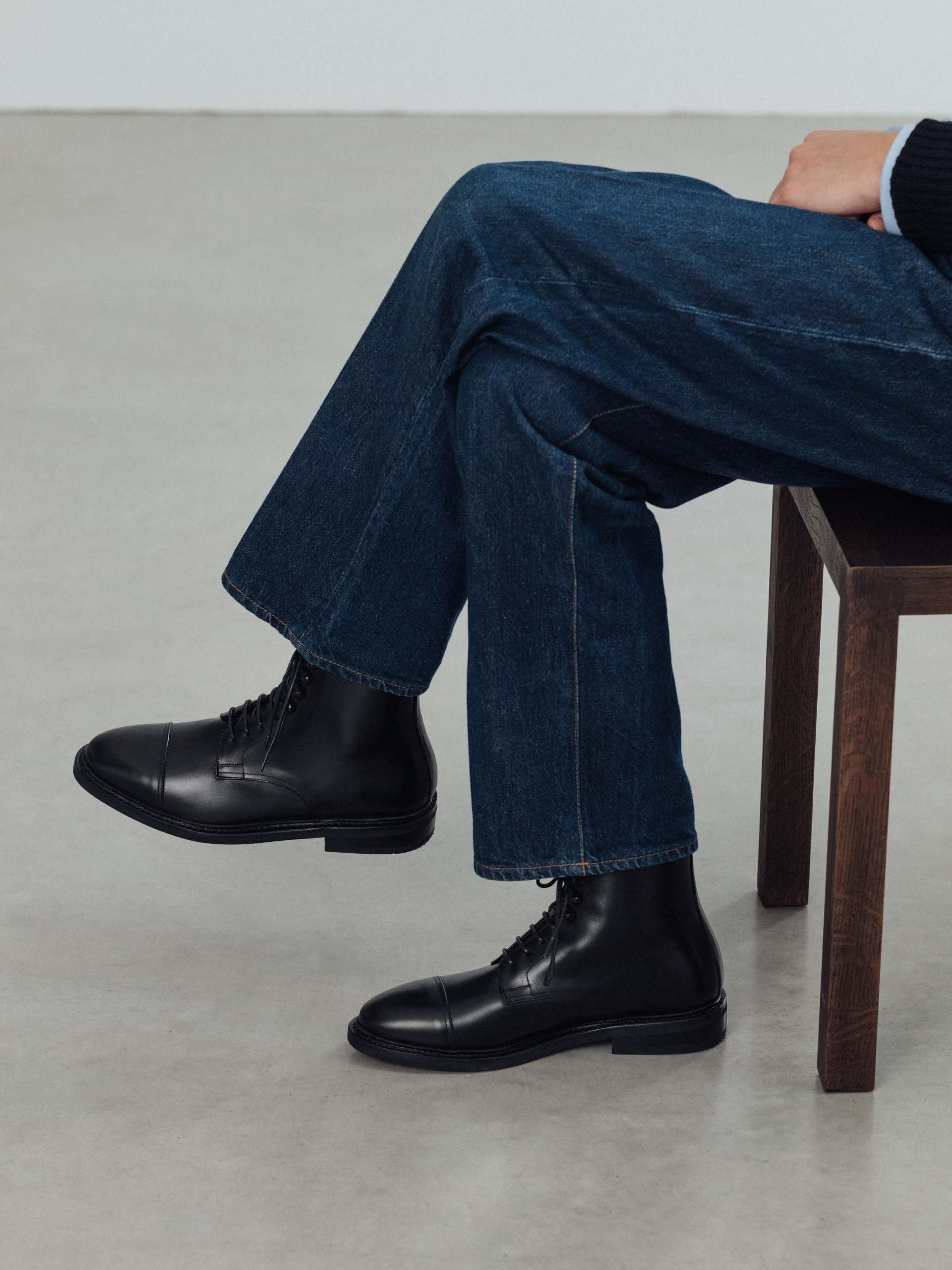 The Jumper Boot Black Calf 2