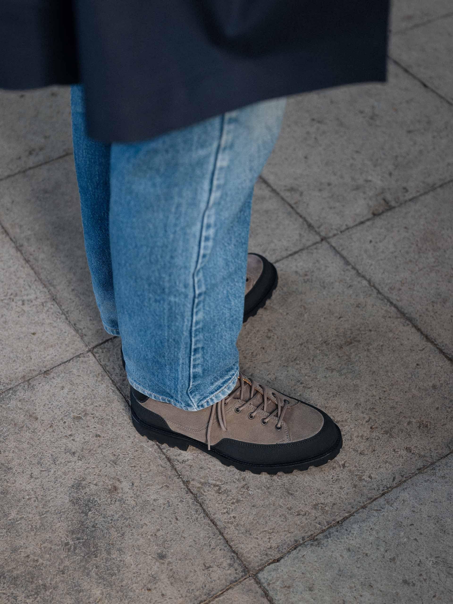 The Hybrid Hiker Taupe Suede 2