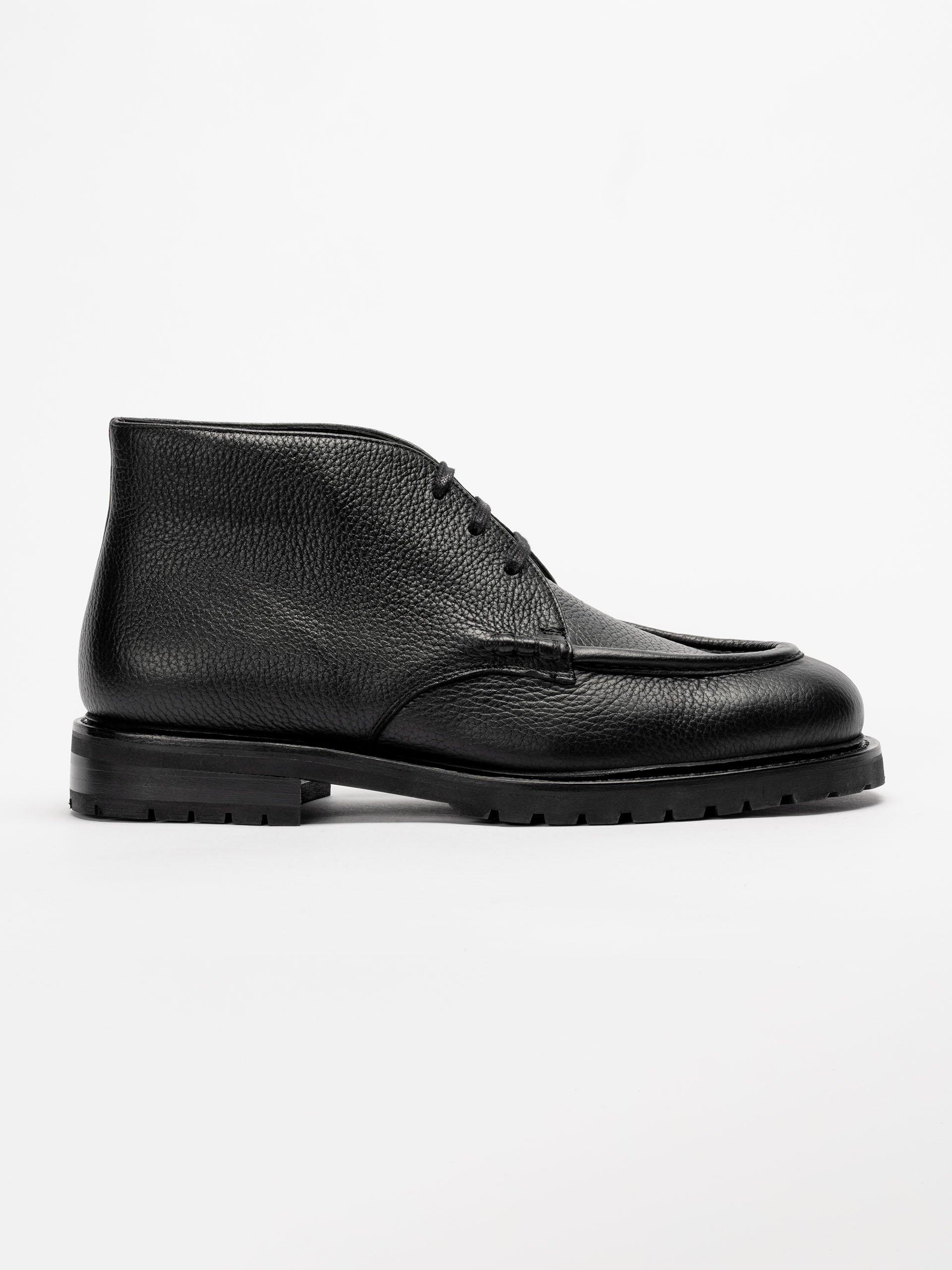 The Moc Toe Chukka Black Grain 1