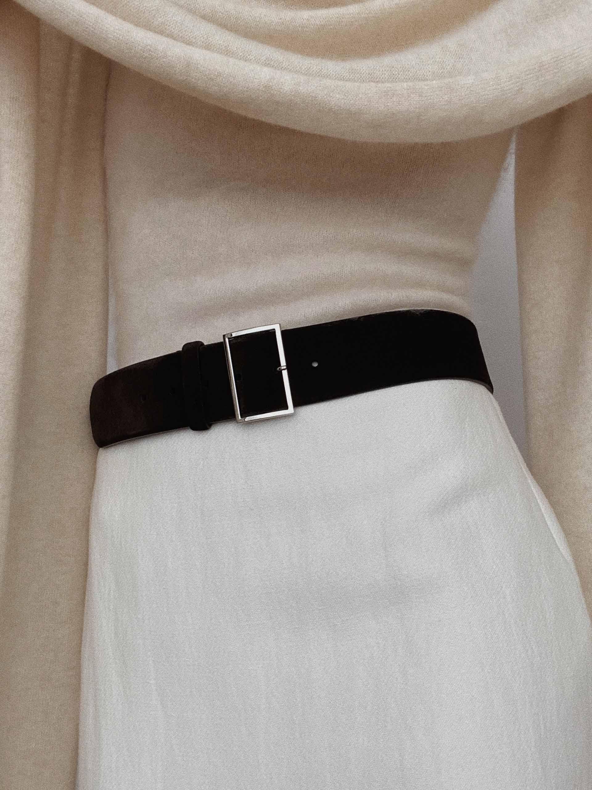 The Belt 50mm Black Suede - 50 mm 2