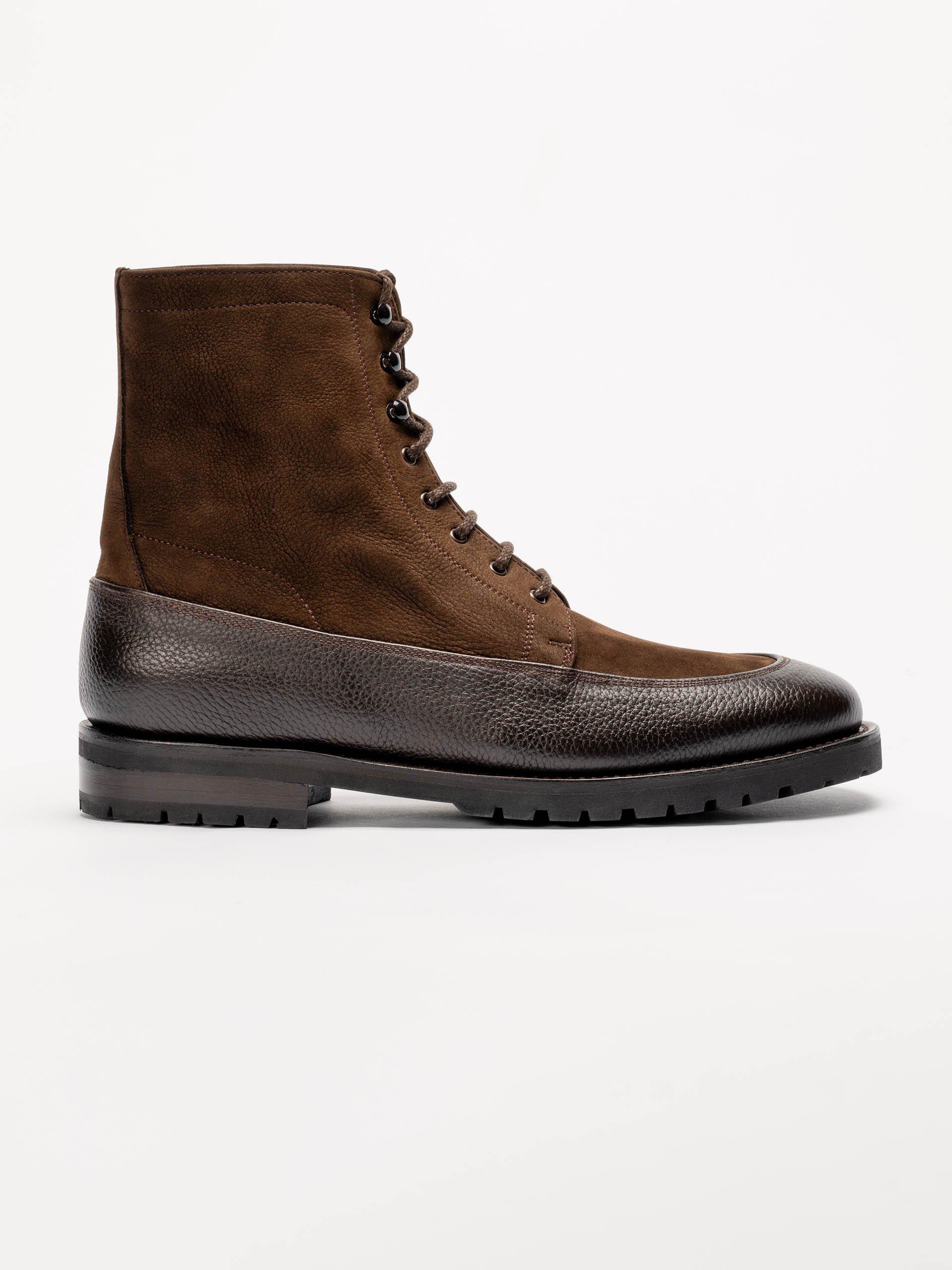 The Country Boot Brown Nubuck & Brown Grain 1