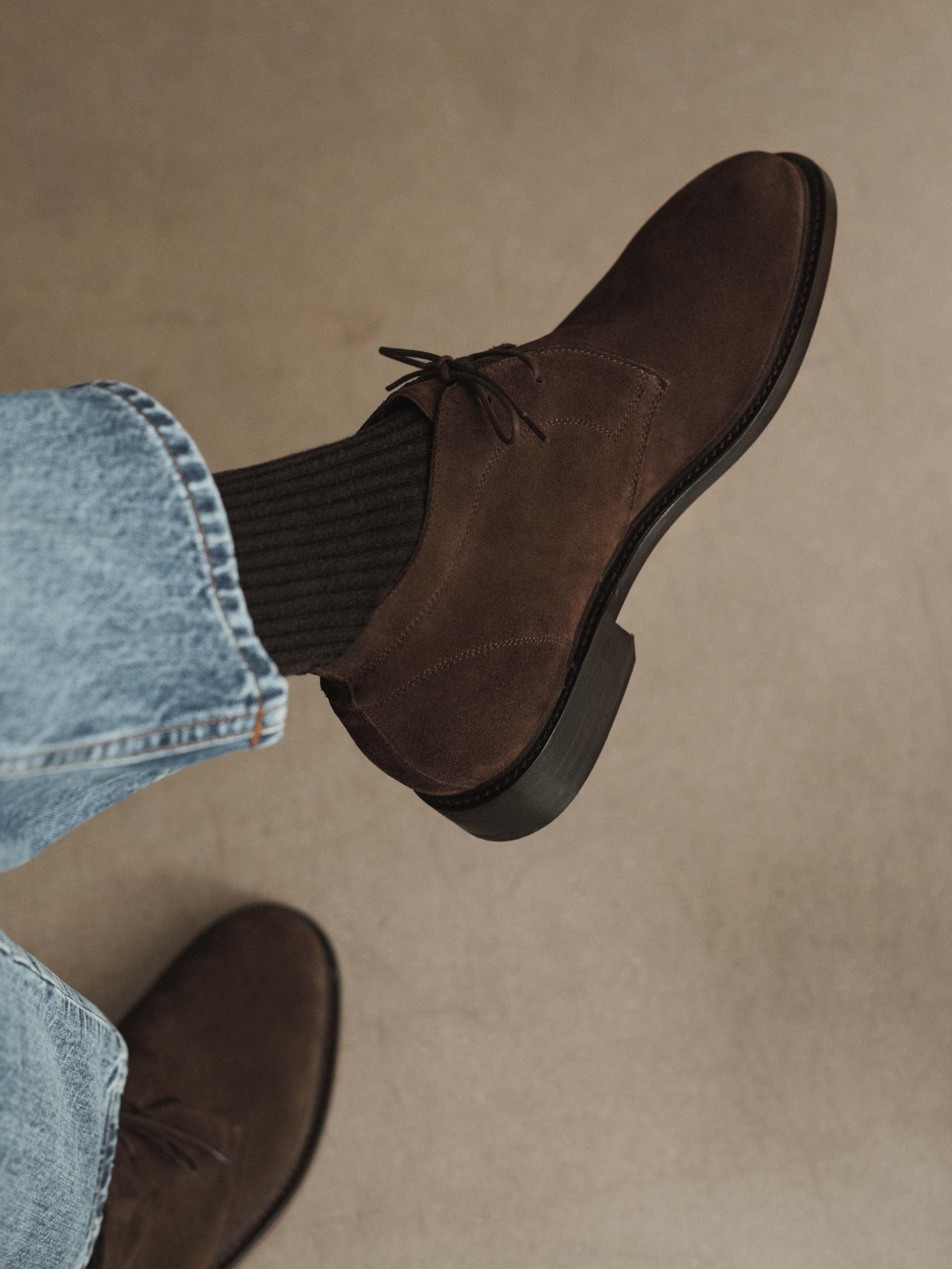 The Unlined Chukka Brown Suede 2