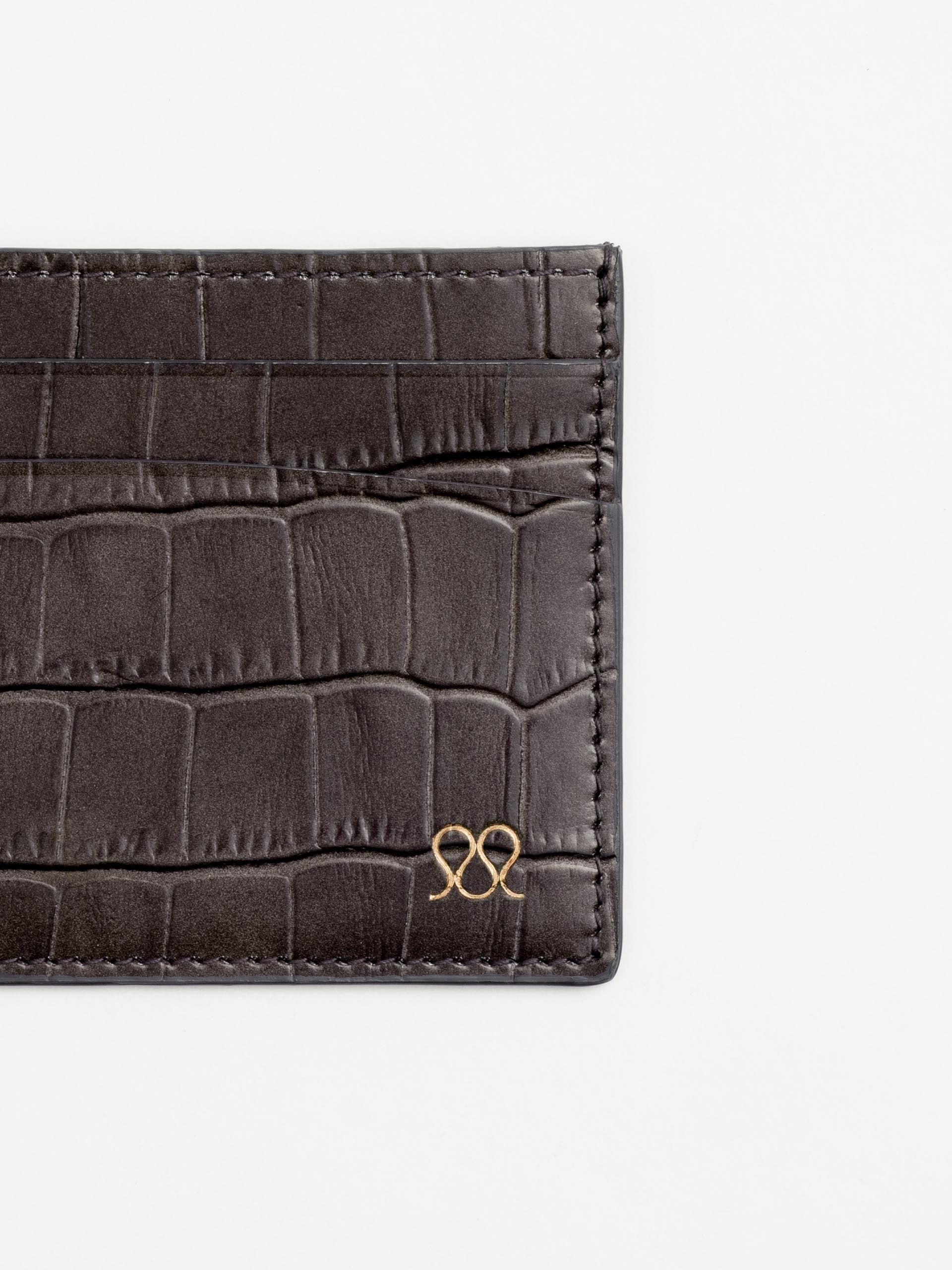 The Card Holder Truffle Grey Embossed 2