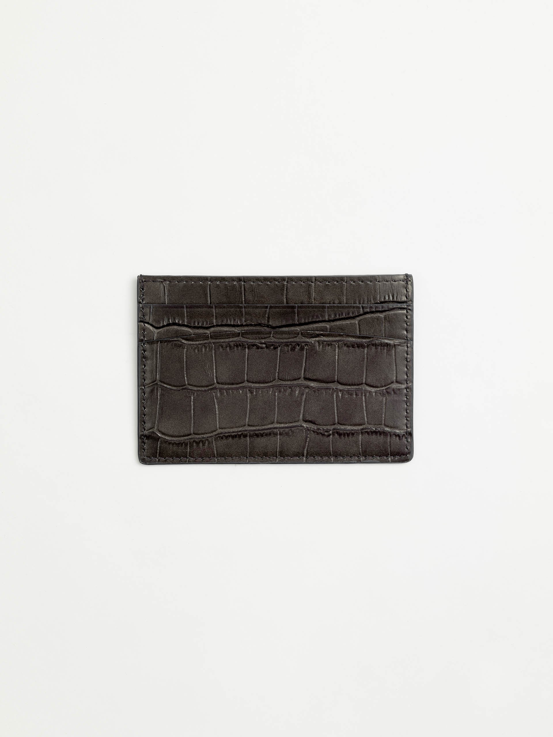 The Card Holder Truffle Grey Embossed 2