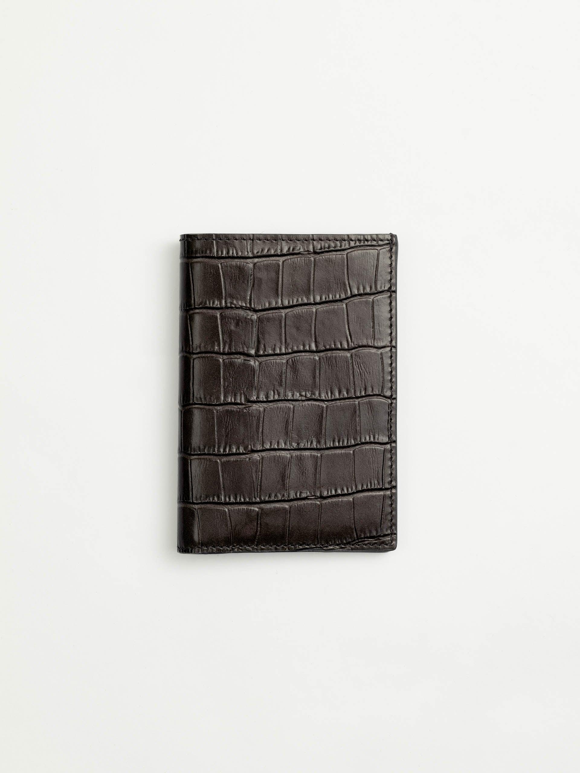 The Foldable Card Holder Truffle Grey Embossed 1