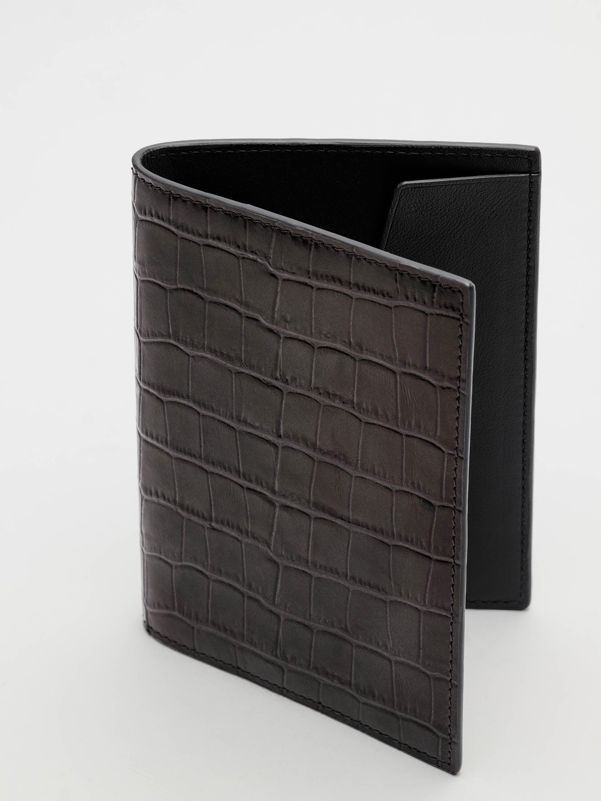 The Passport Holder Truffle Grey Embossed 2