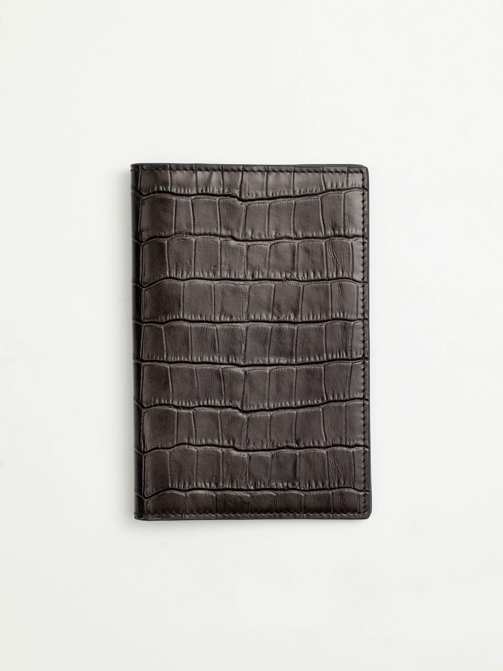 The Passport Holder Truffle Grey Embossed 1