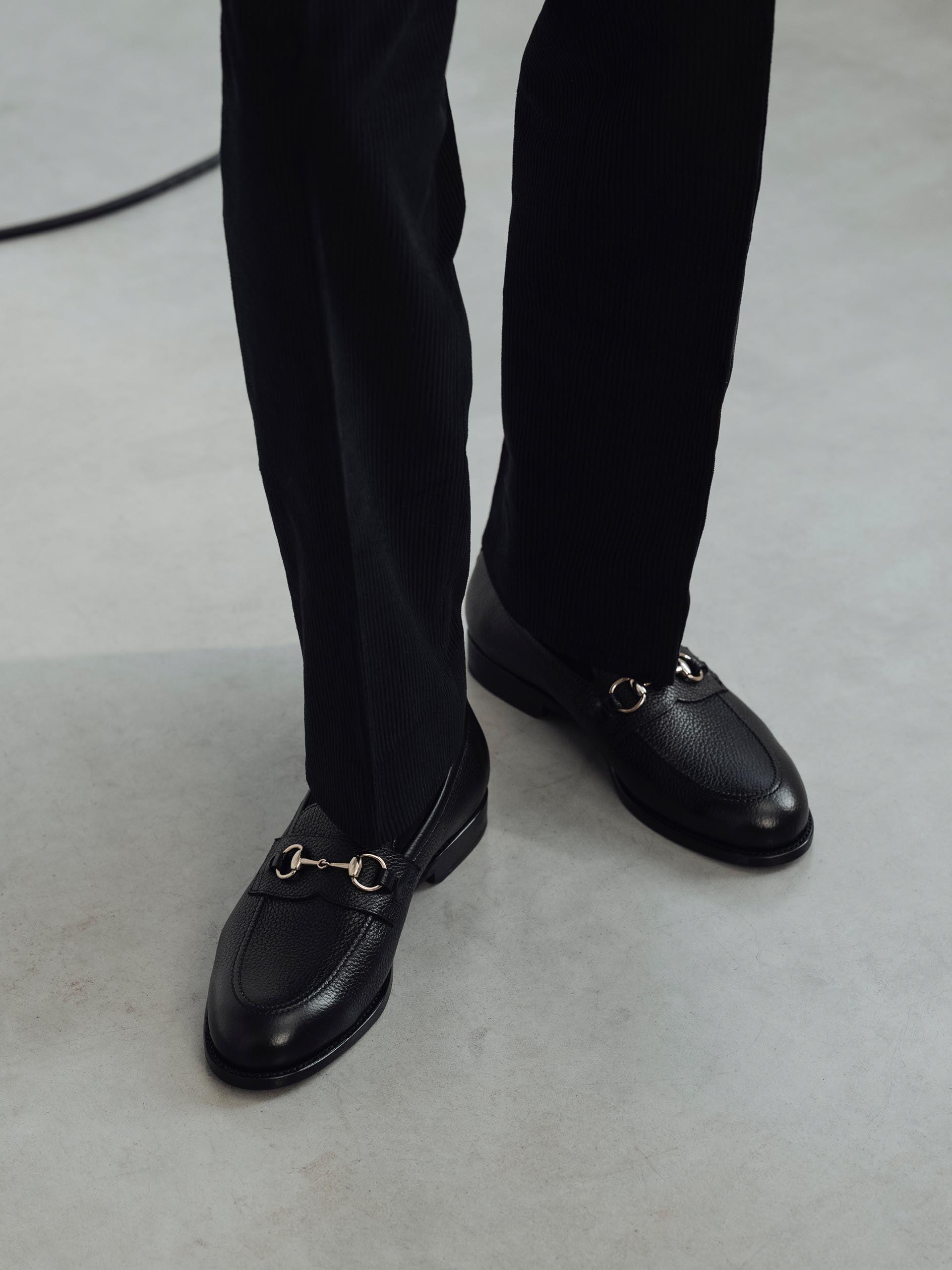 The Horsebit Loafer Black Grain 2