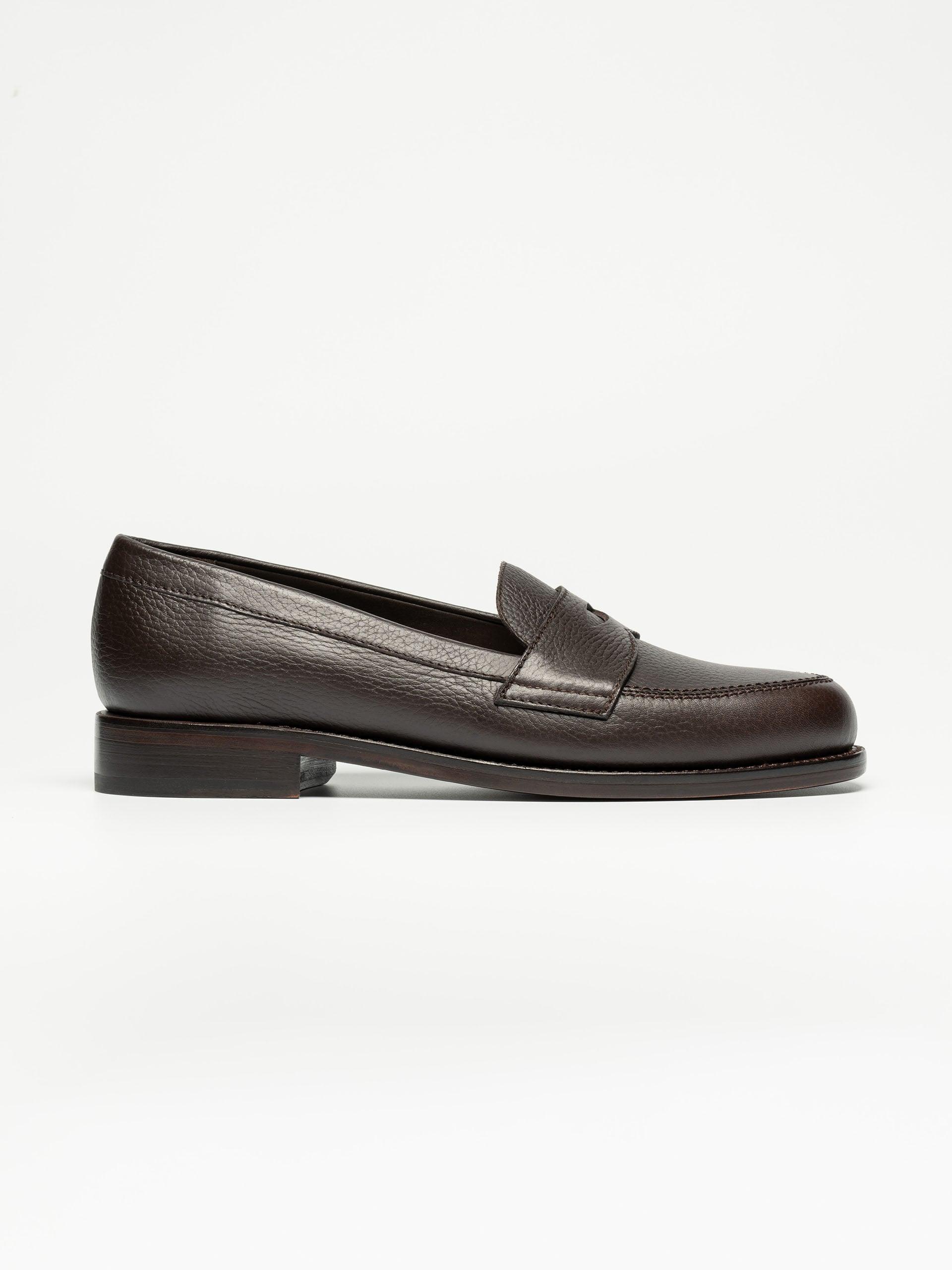 The Ivy Loafer - Rubber Sole Brown Grain 1