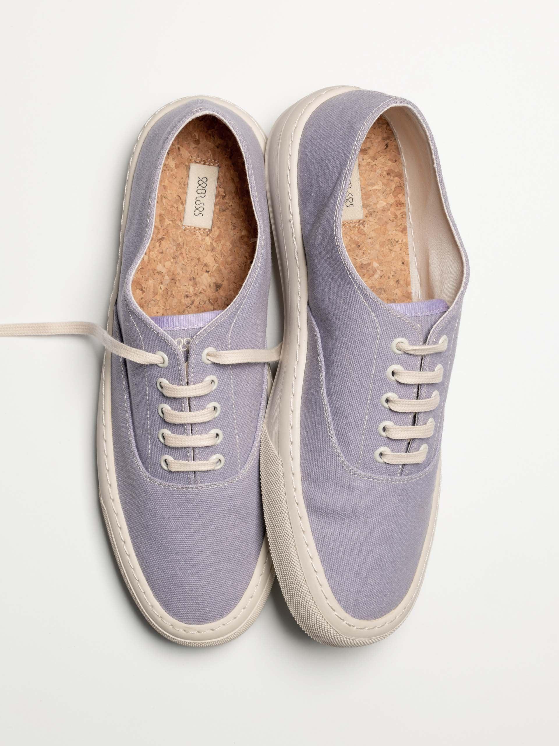 The Deck Shoe Lavender Canvas 2