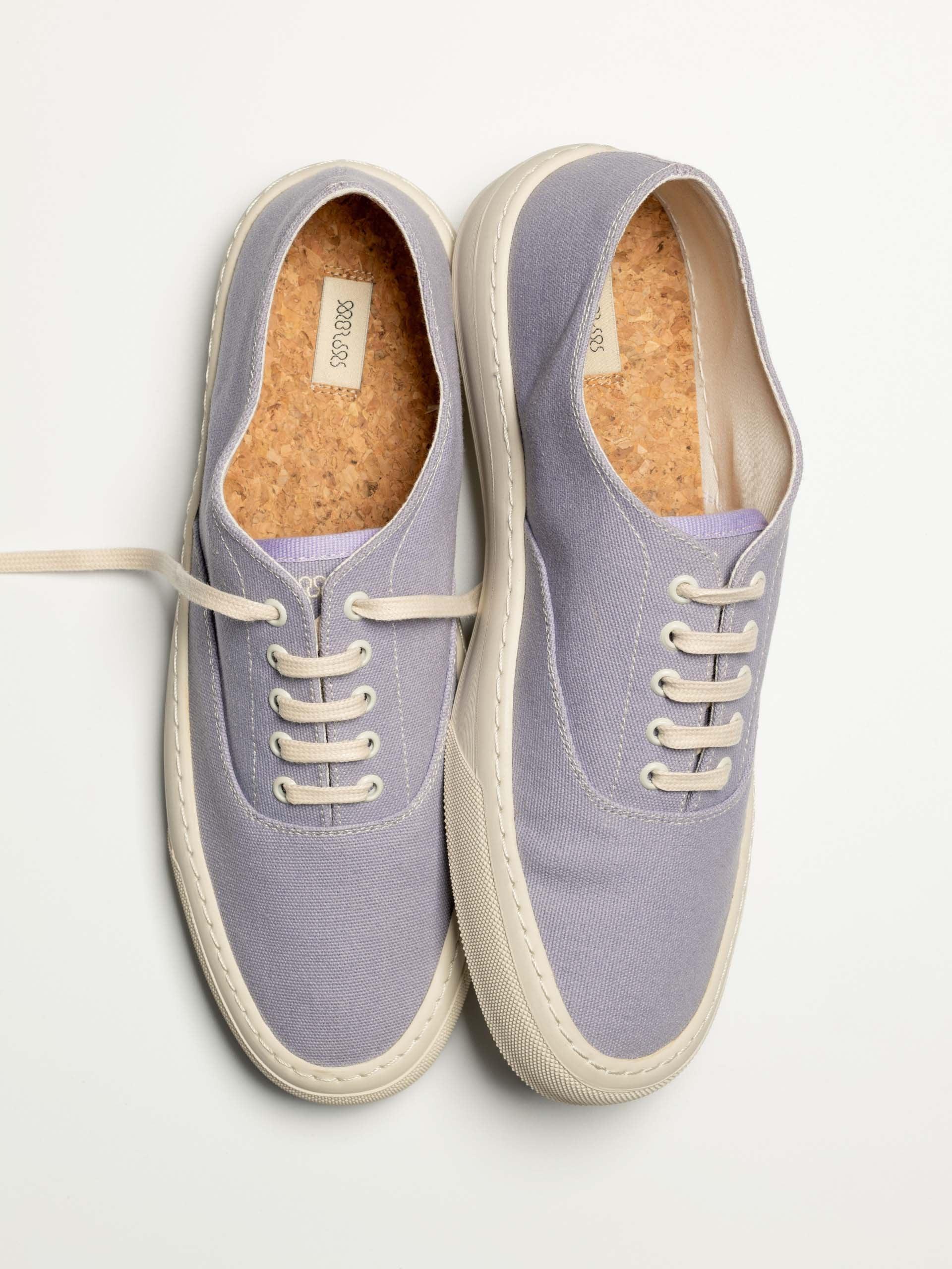 The Deck Shoe Lavender Canvas 2