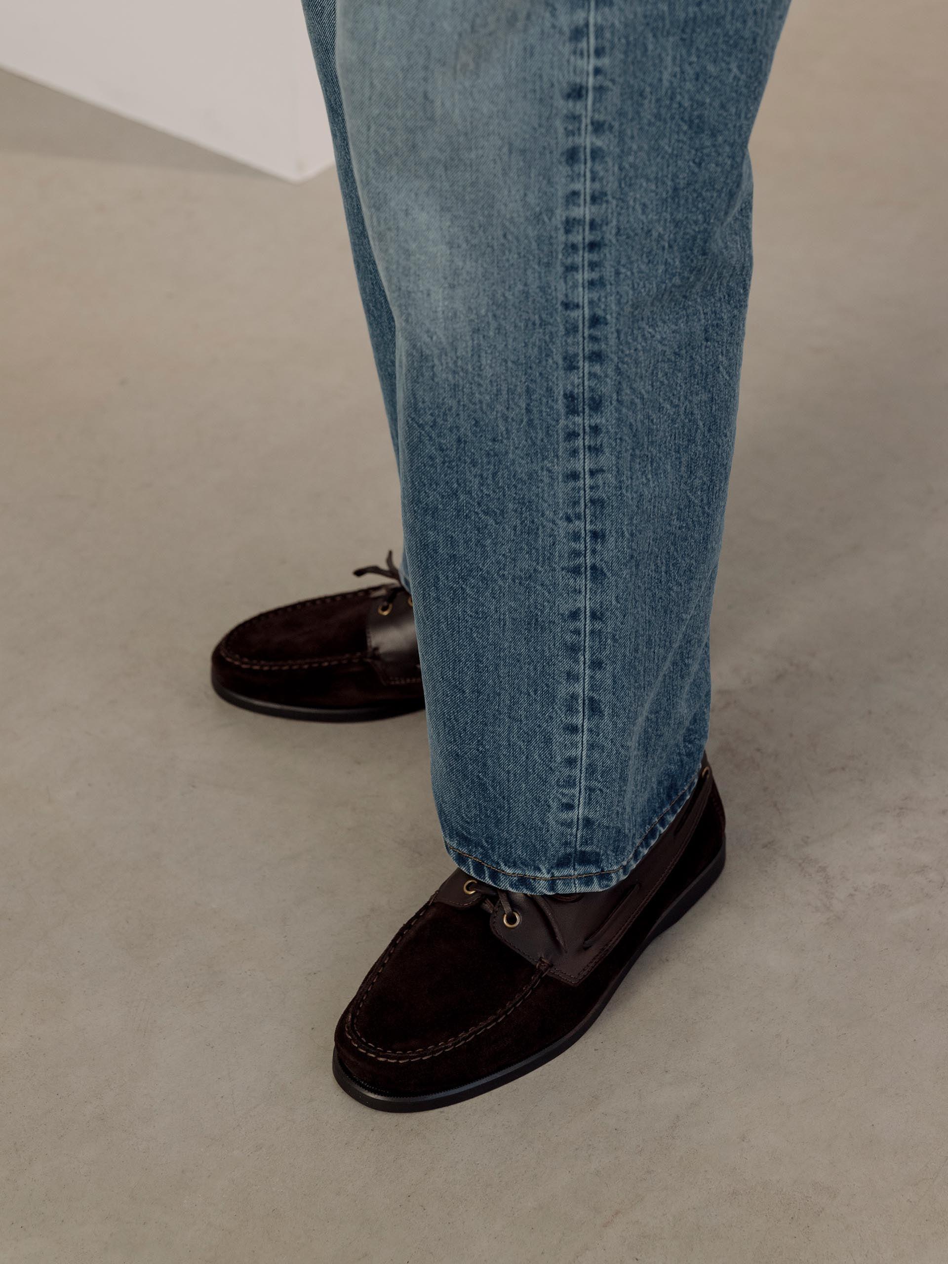 The Boat Shoe Brown Suede & Brown Calf 2