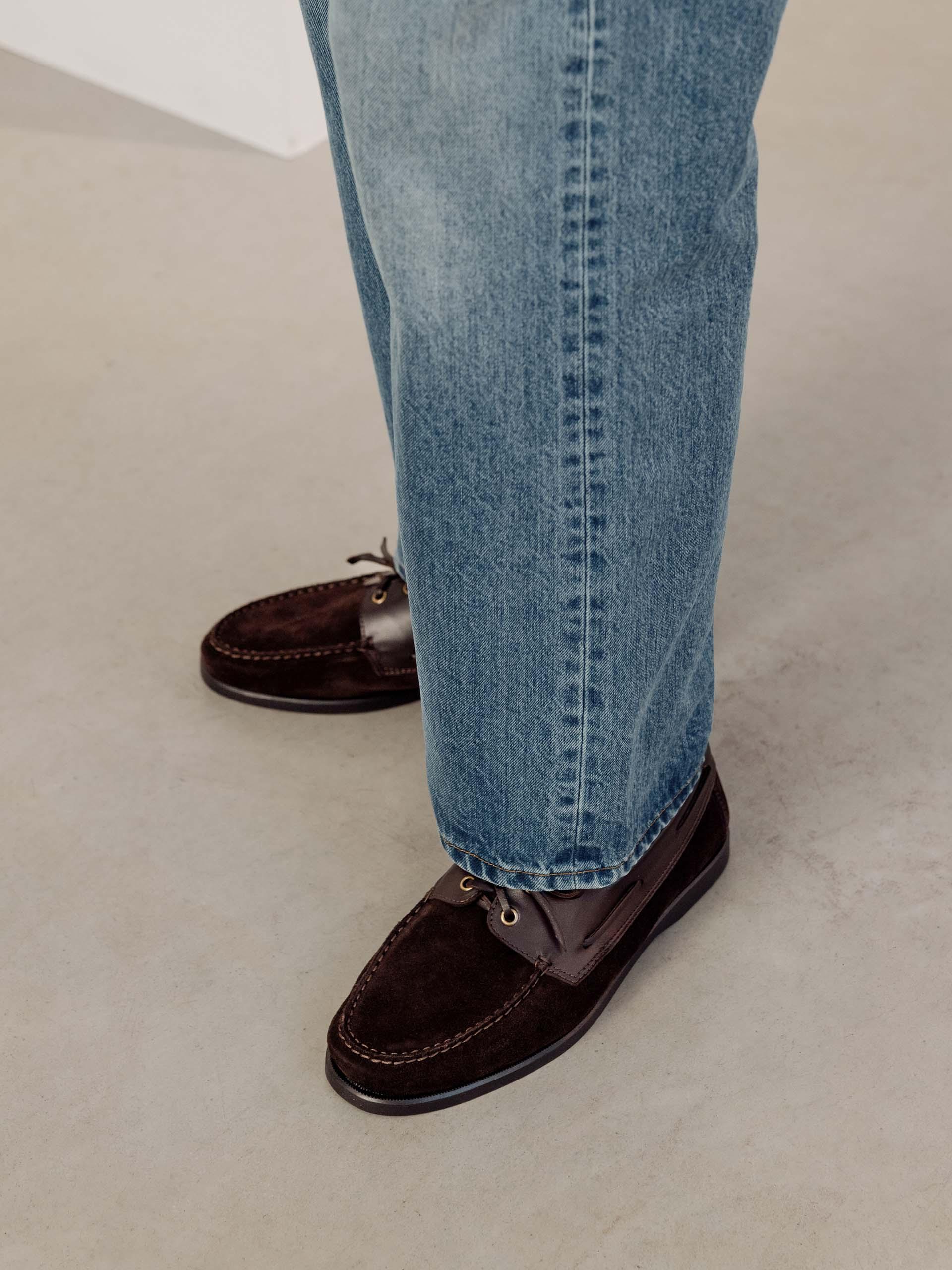 The Boat Shoe Brown Suede & Brown Calf 2