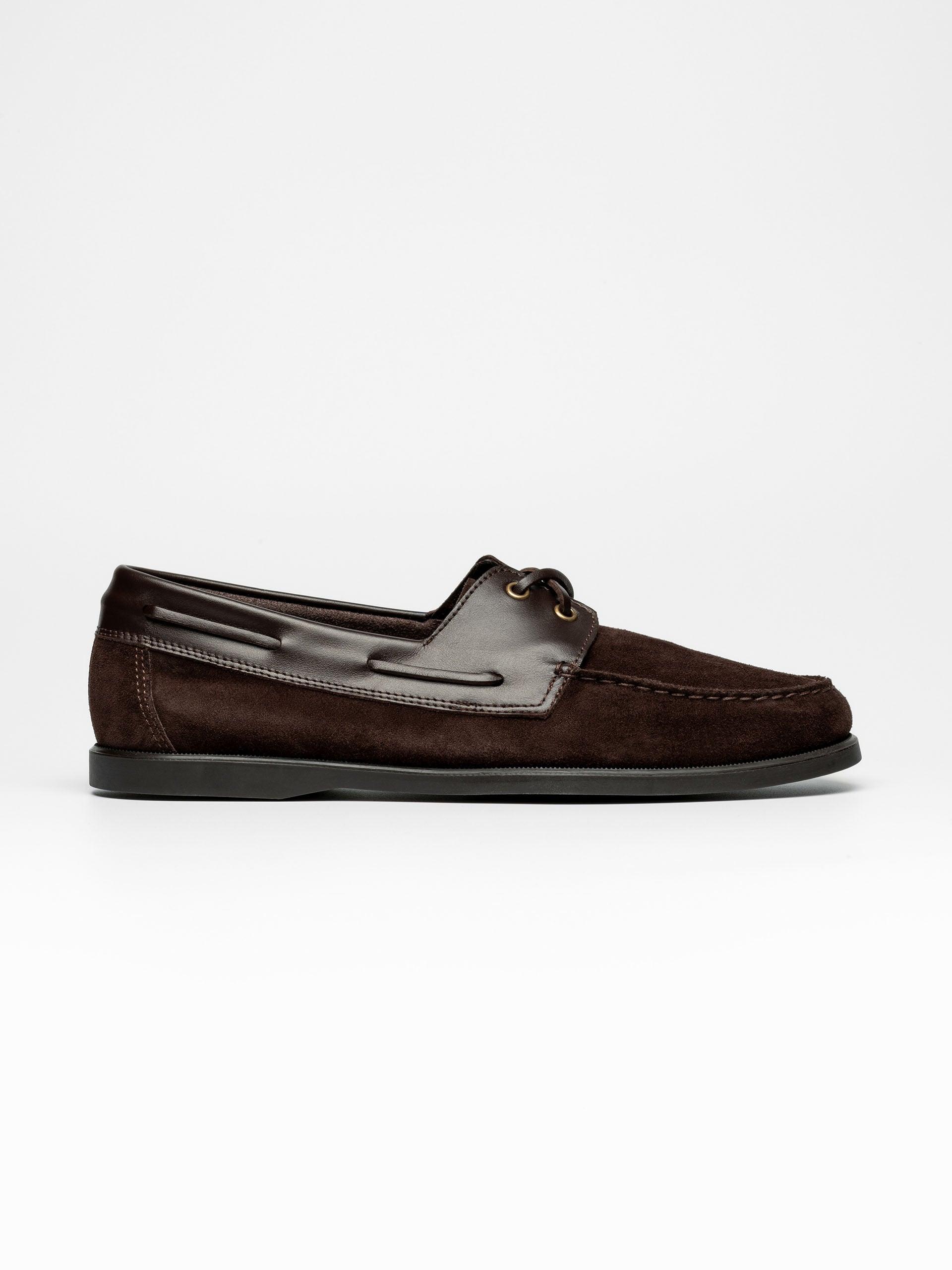 The Boat Shoe Brown Suede & Brown Calf 1