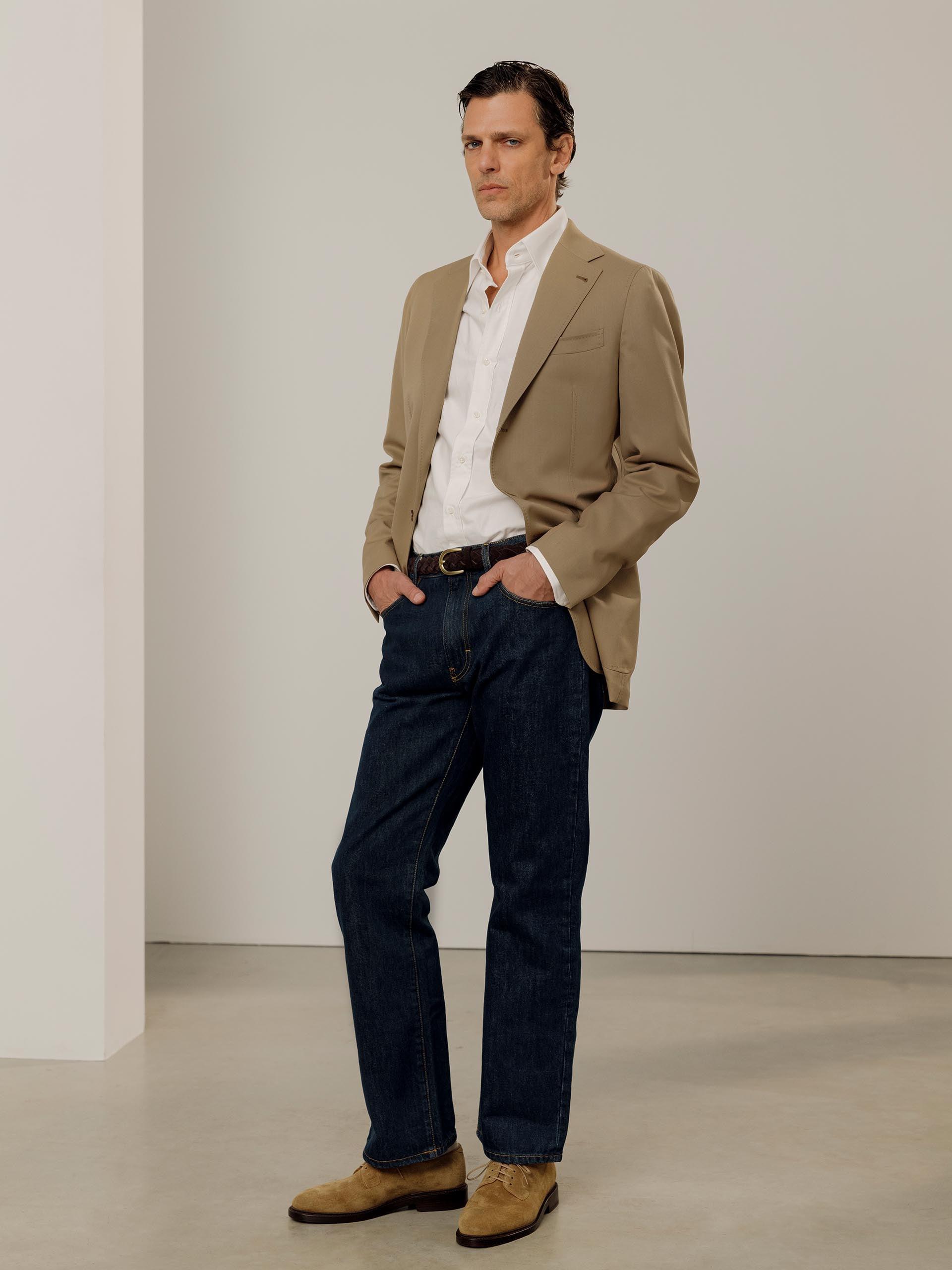 The Plain Toe Blucher Beige Suede 2