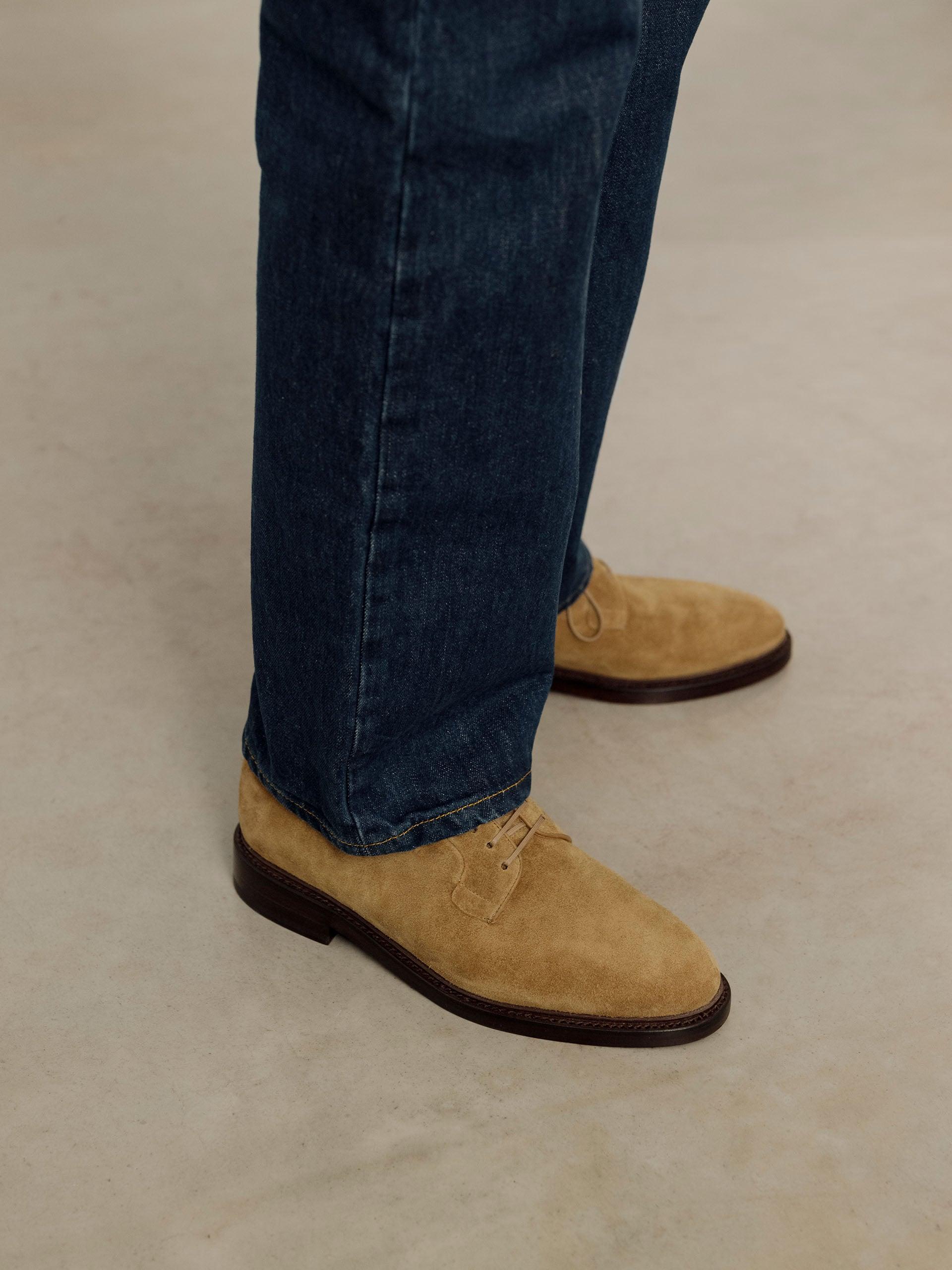 The Plain Toe Blucher Beige Suede 2