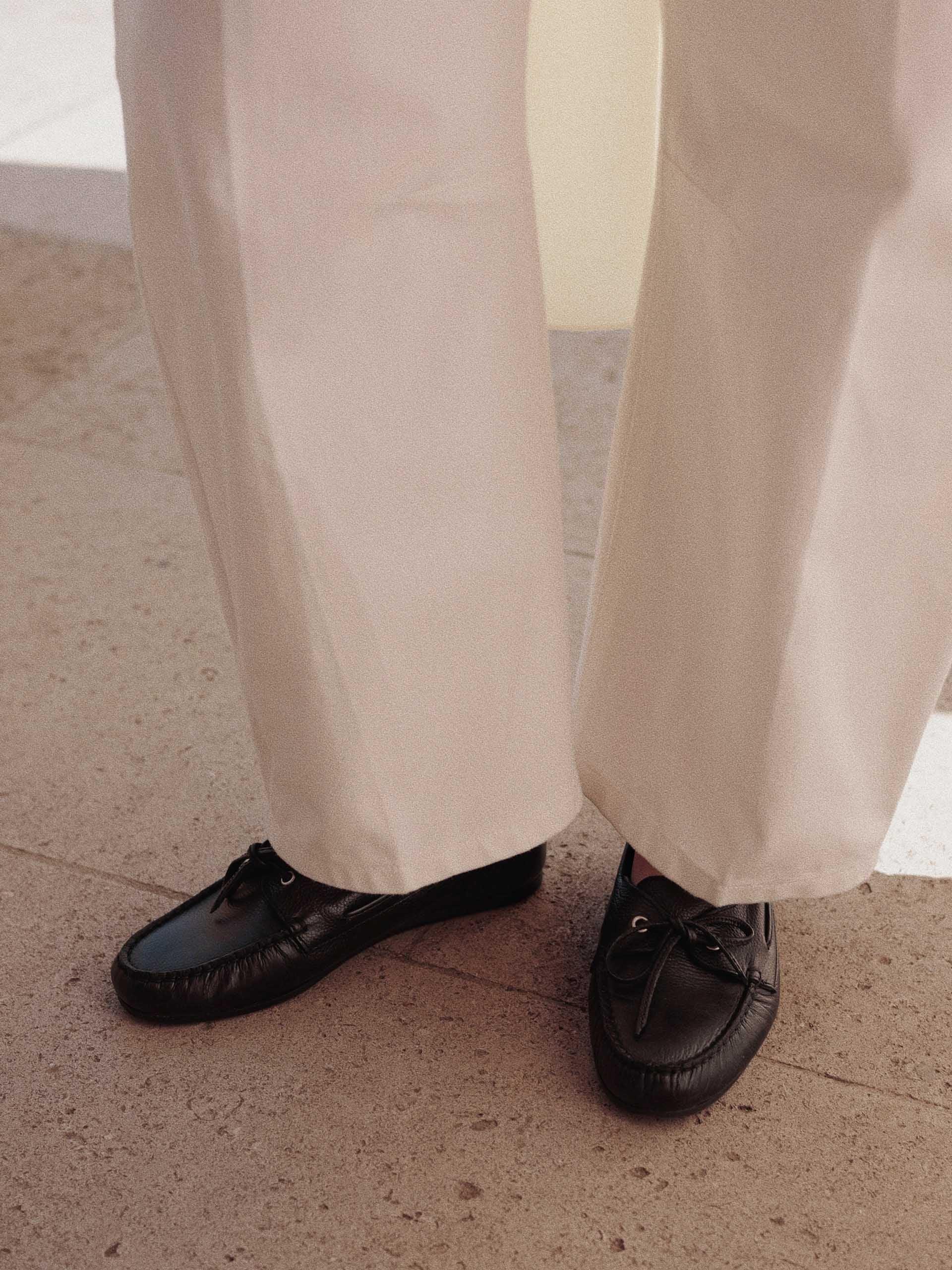 The Boat Shoe Black Grain 2