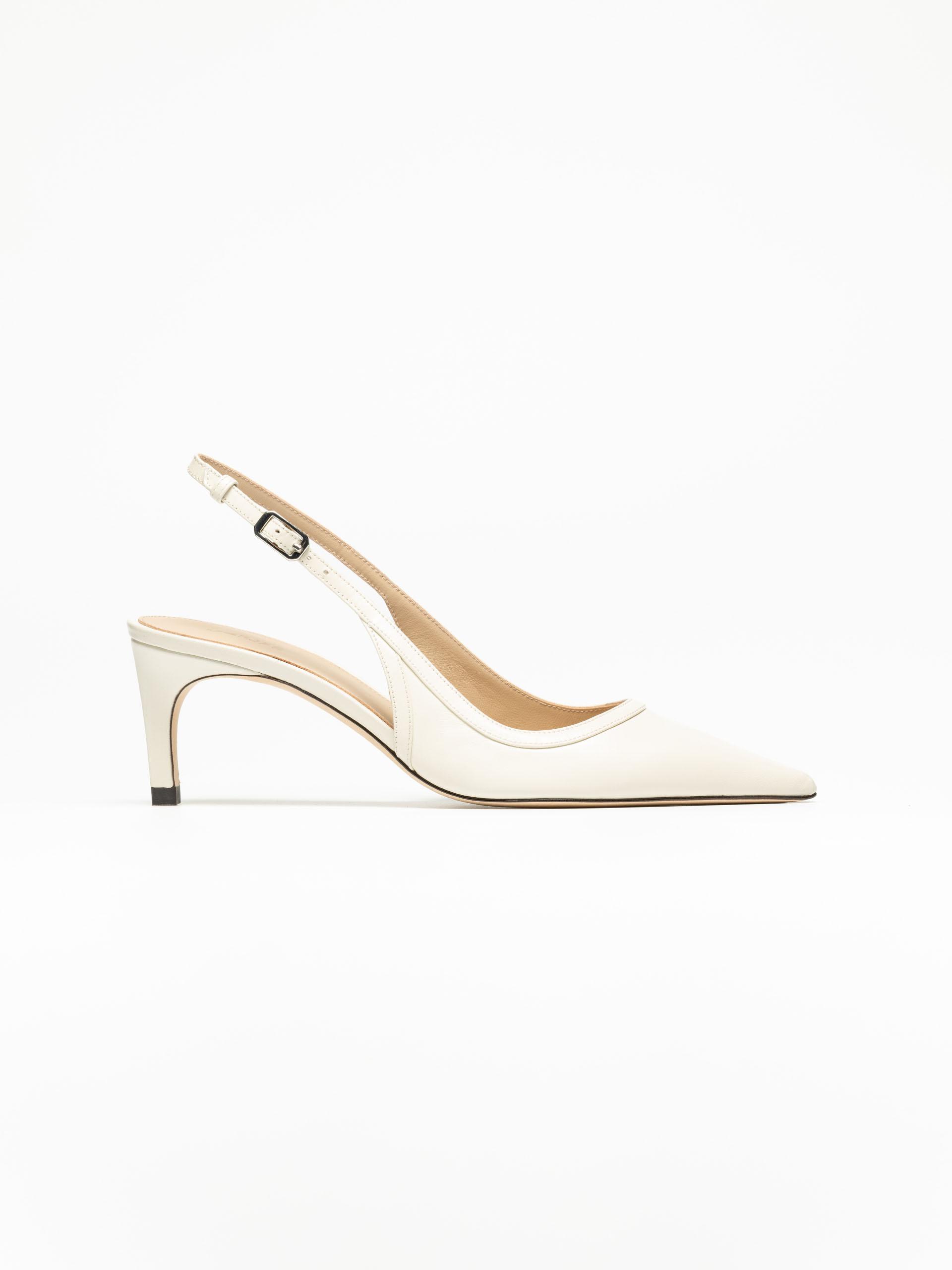 The Slingback Ivory Nappa 1