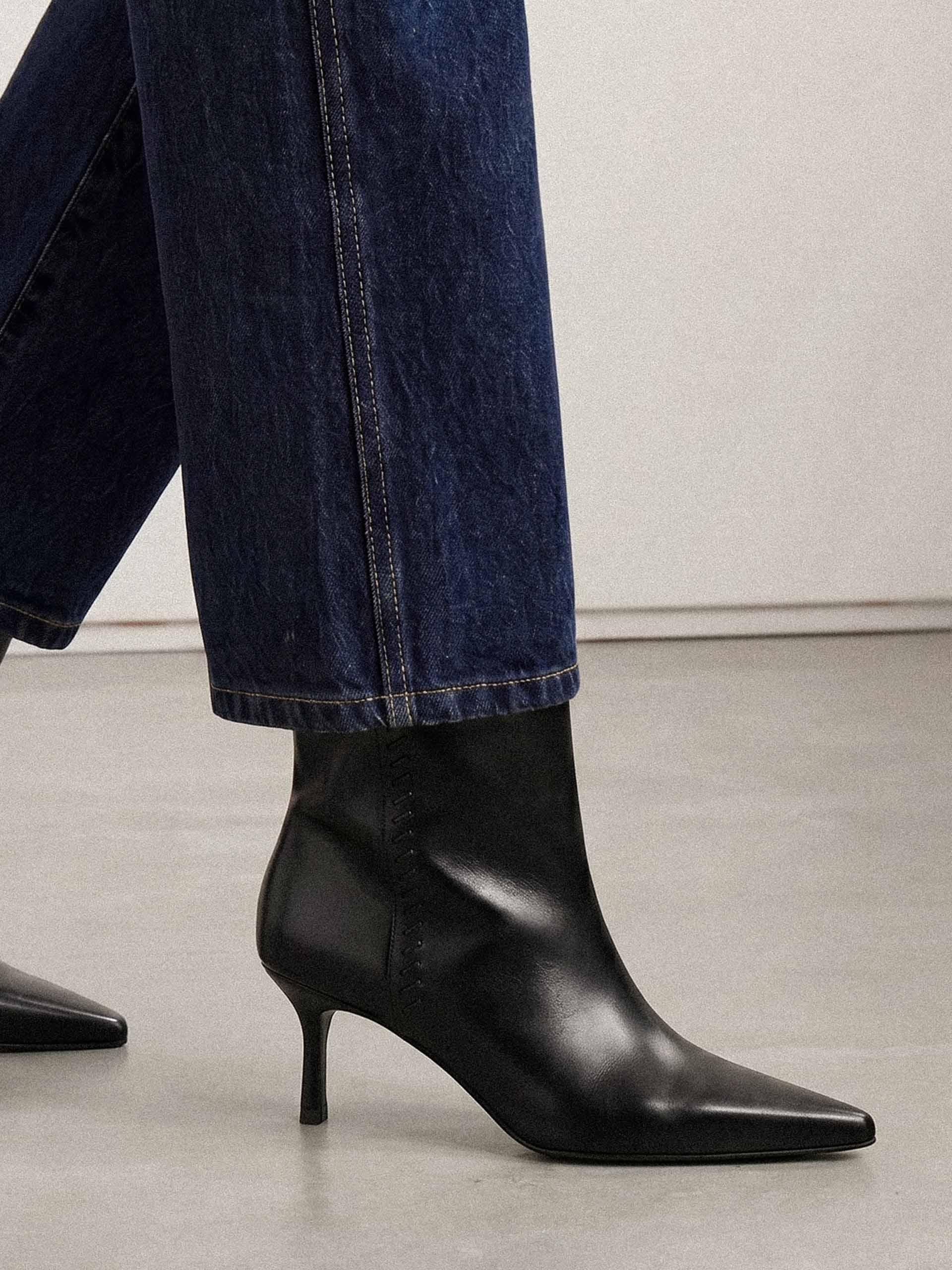 The Stiletto Boot Black Nappa 2