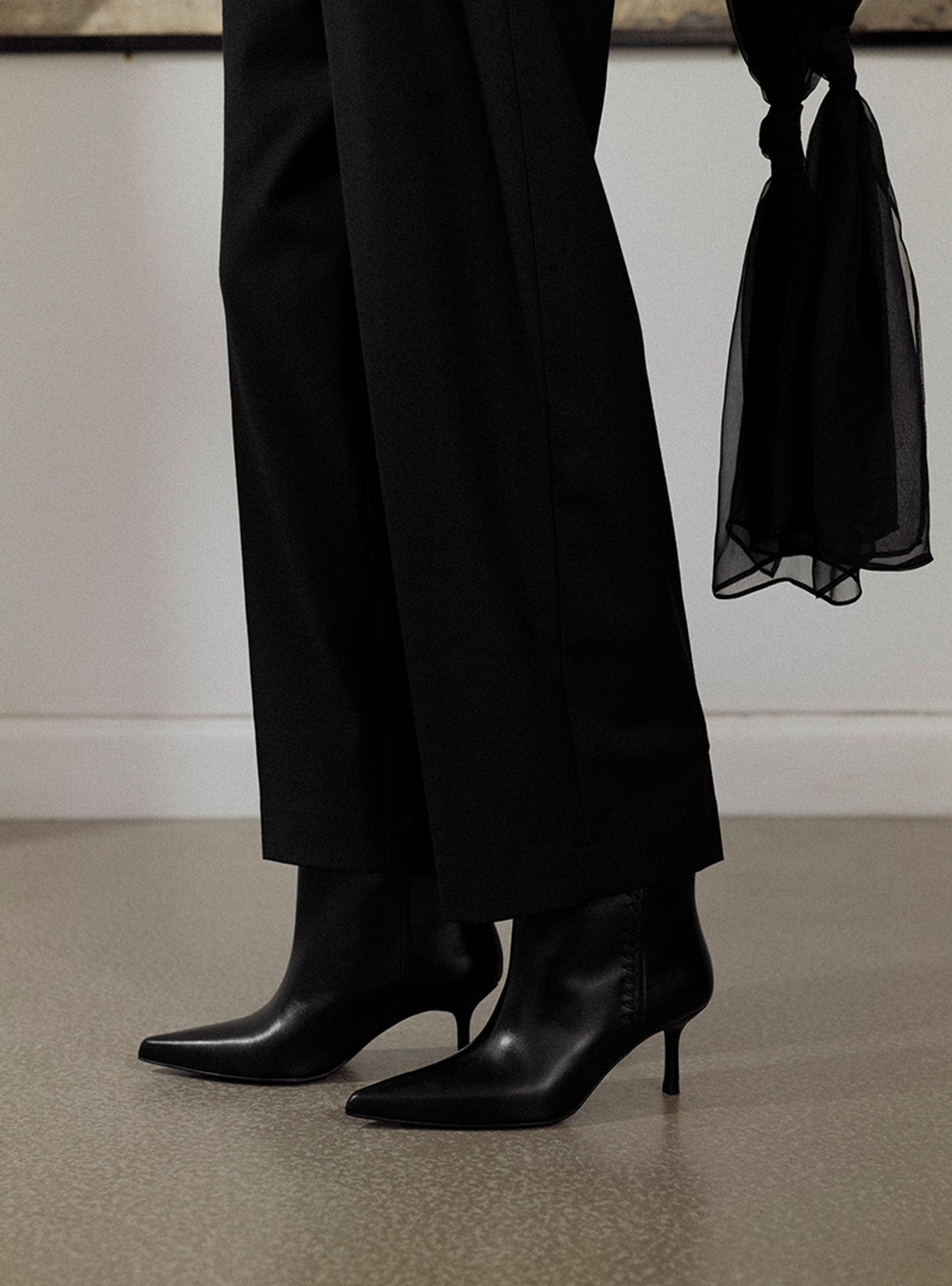 The Stiletto Boot Black Nappa 2