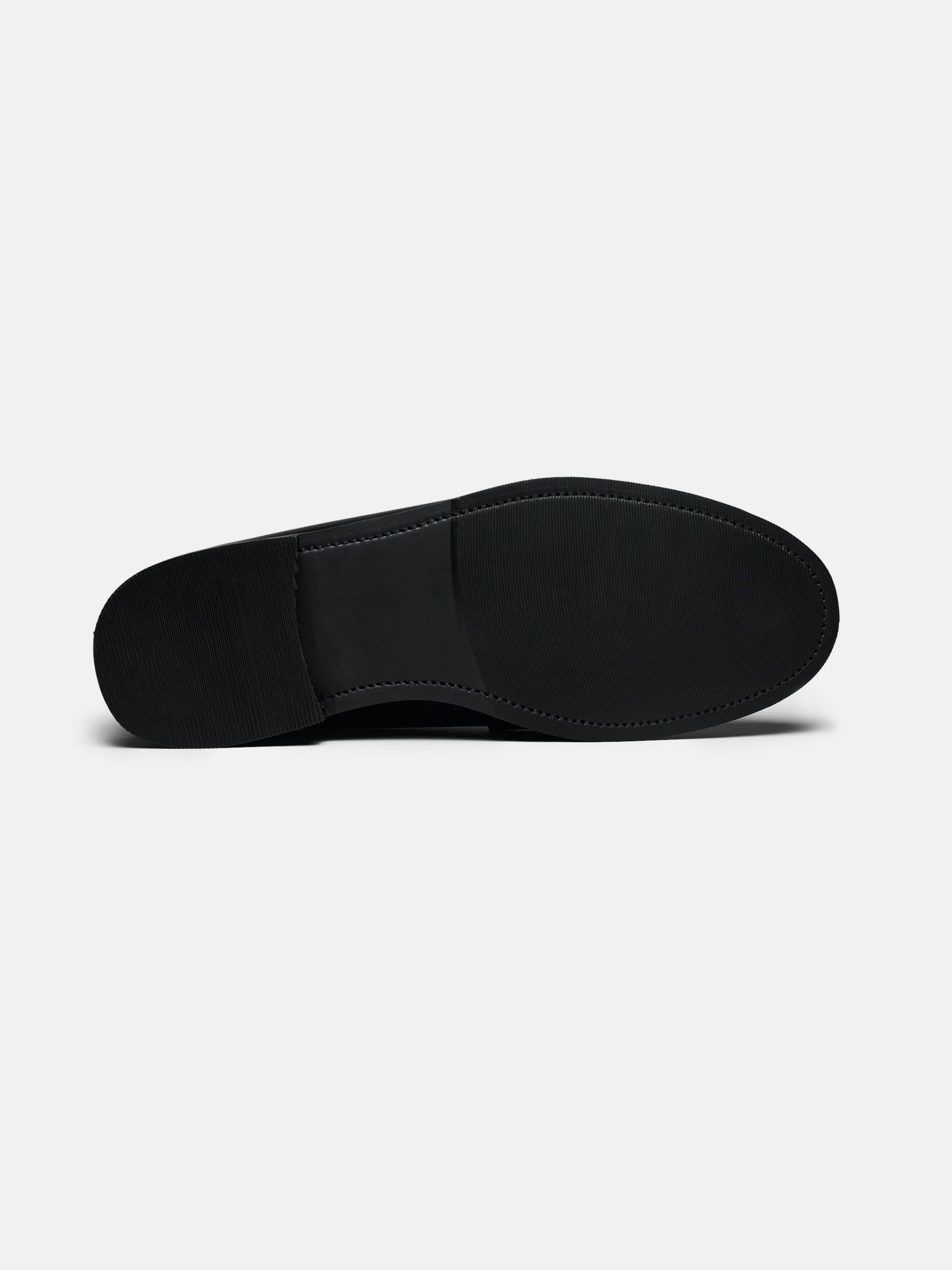 The Ivy Loafer - Rubber Sole Black Grain 2