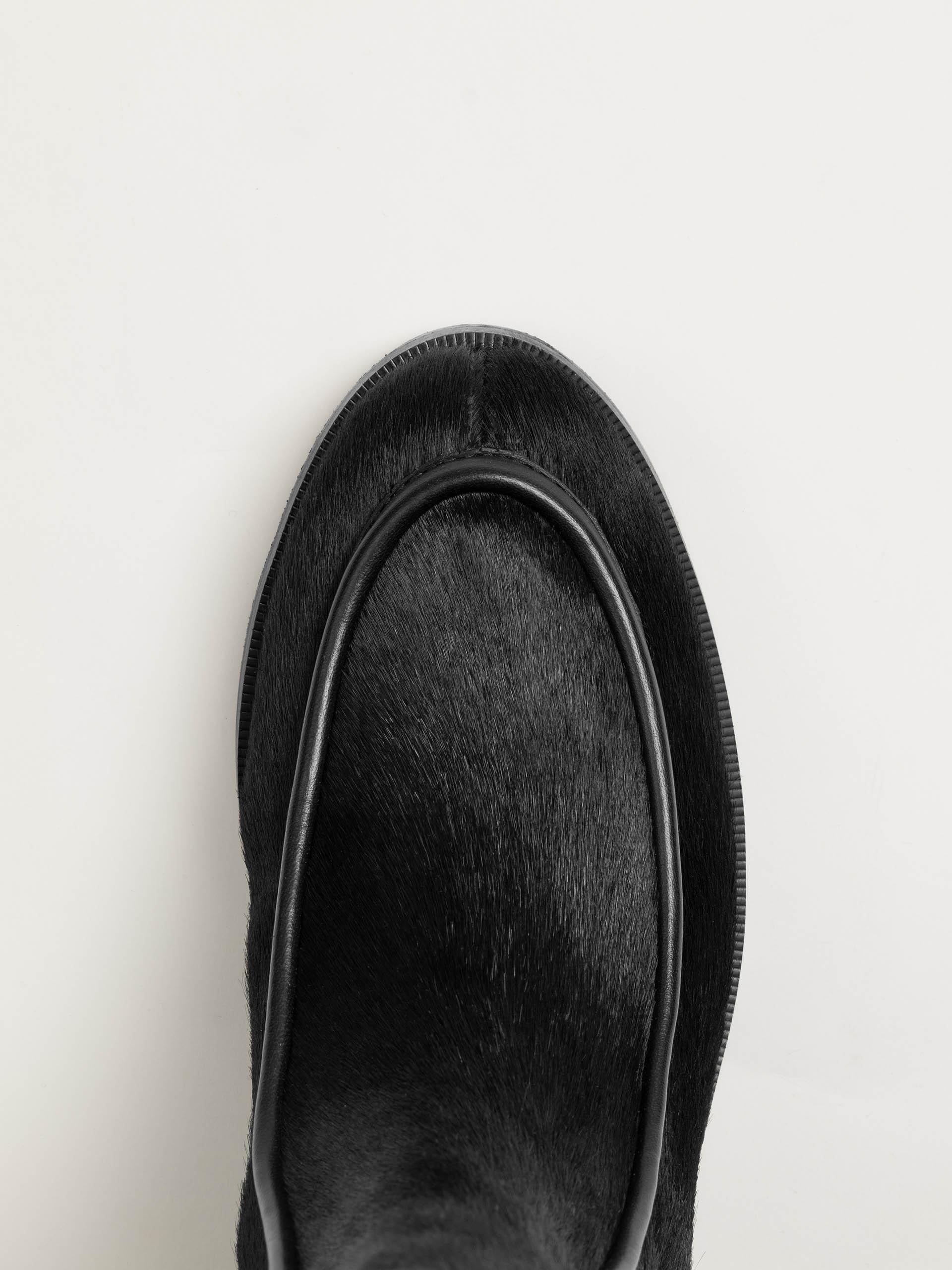 The Chalet Boot Black Pony Hair 2