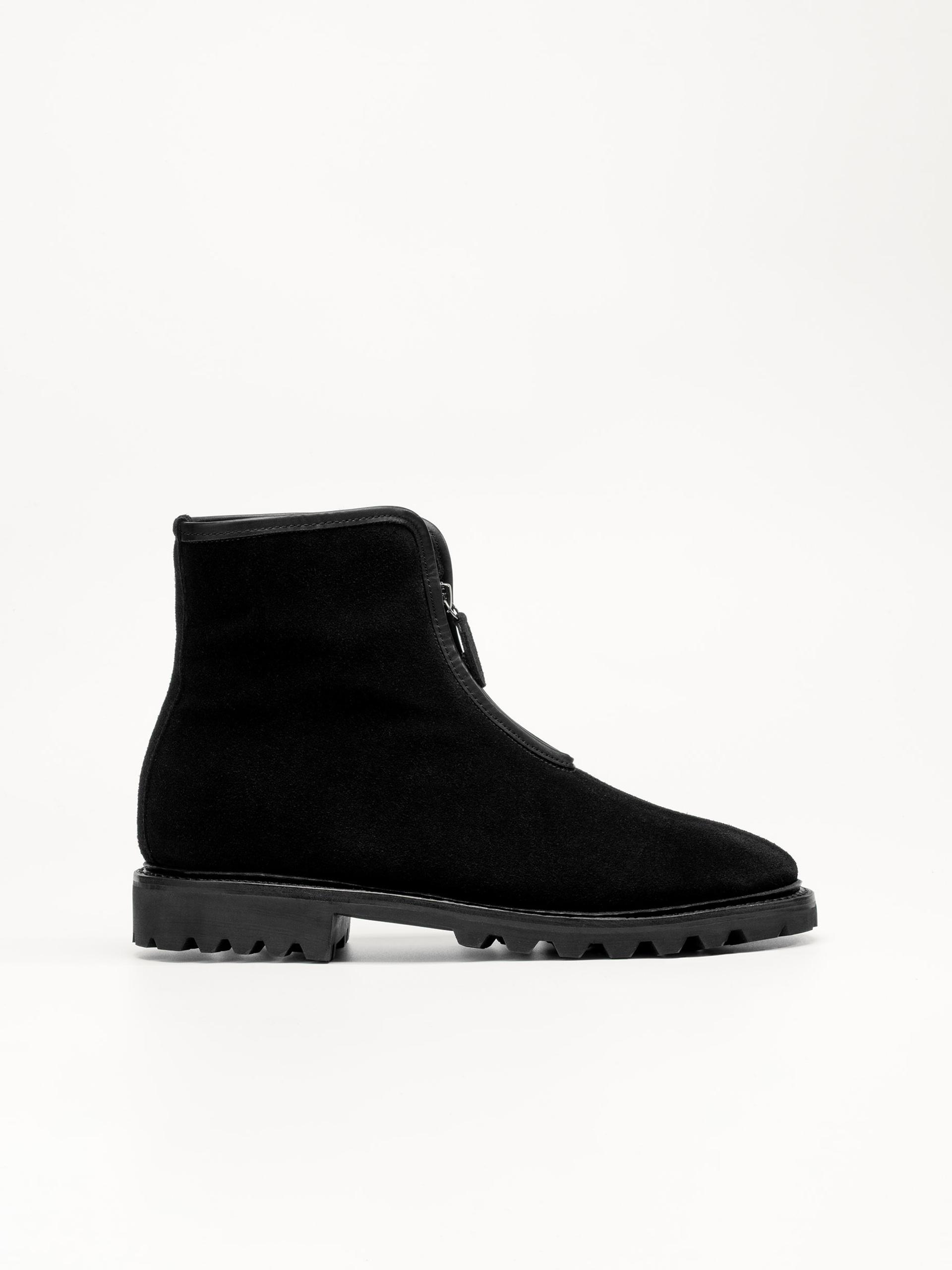 The Alpine Boot Black Suede 1