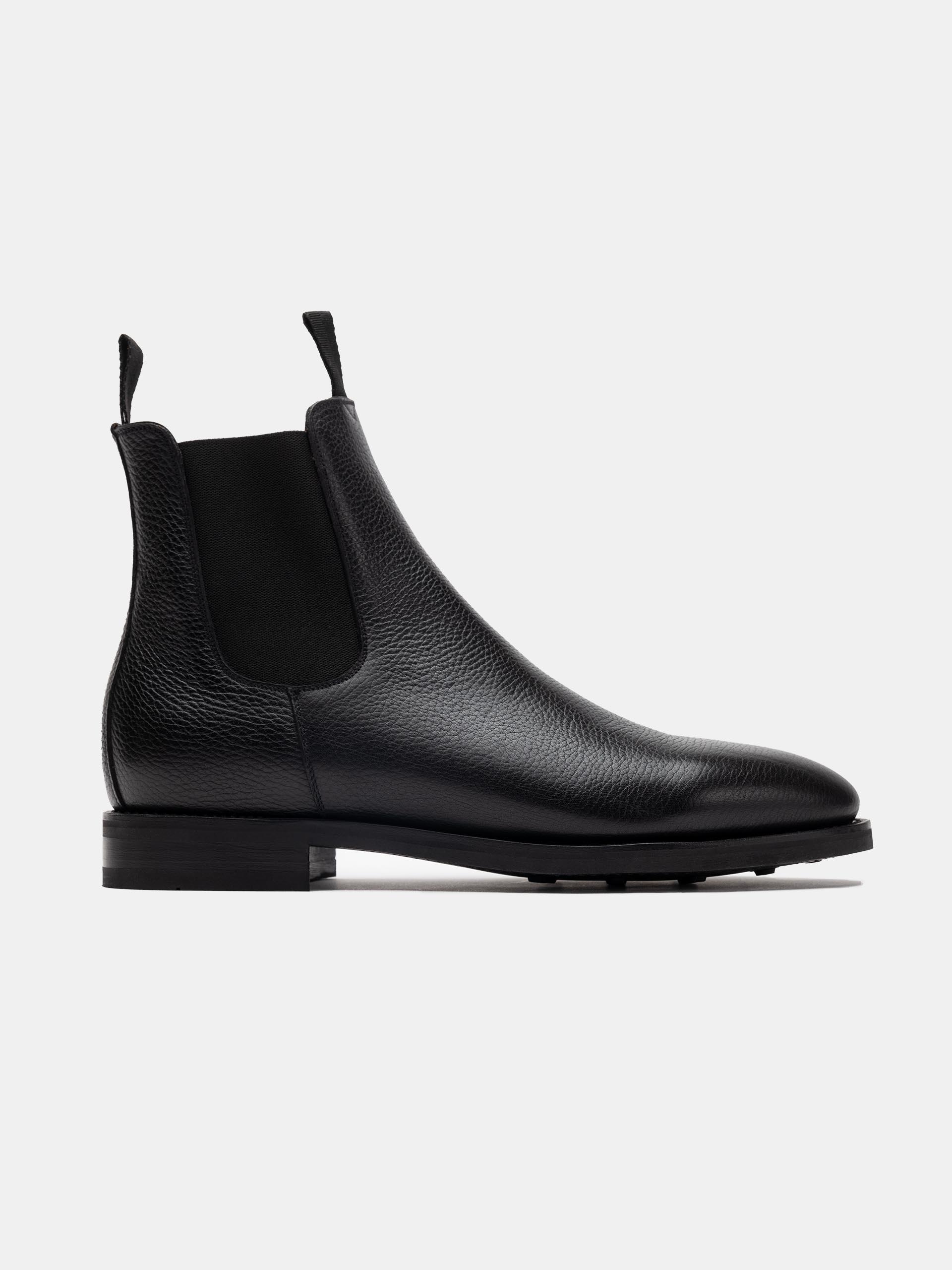 The Chelsea Boot Black Grain 1