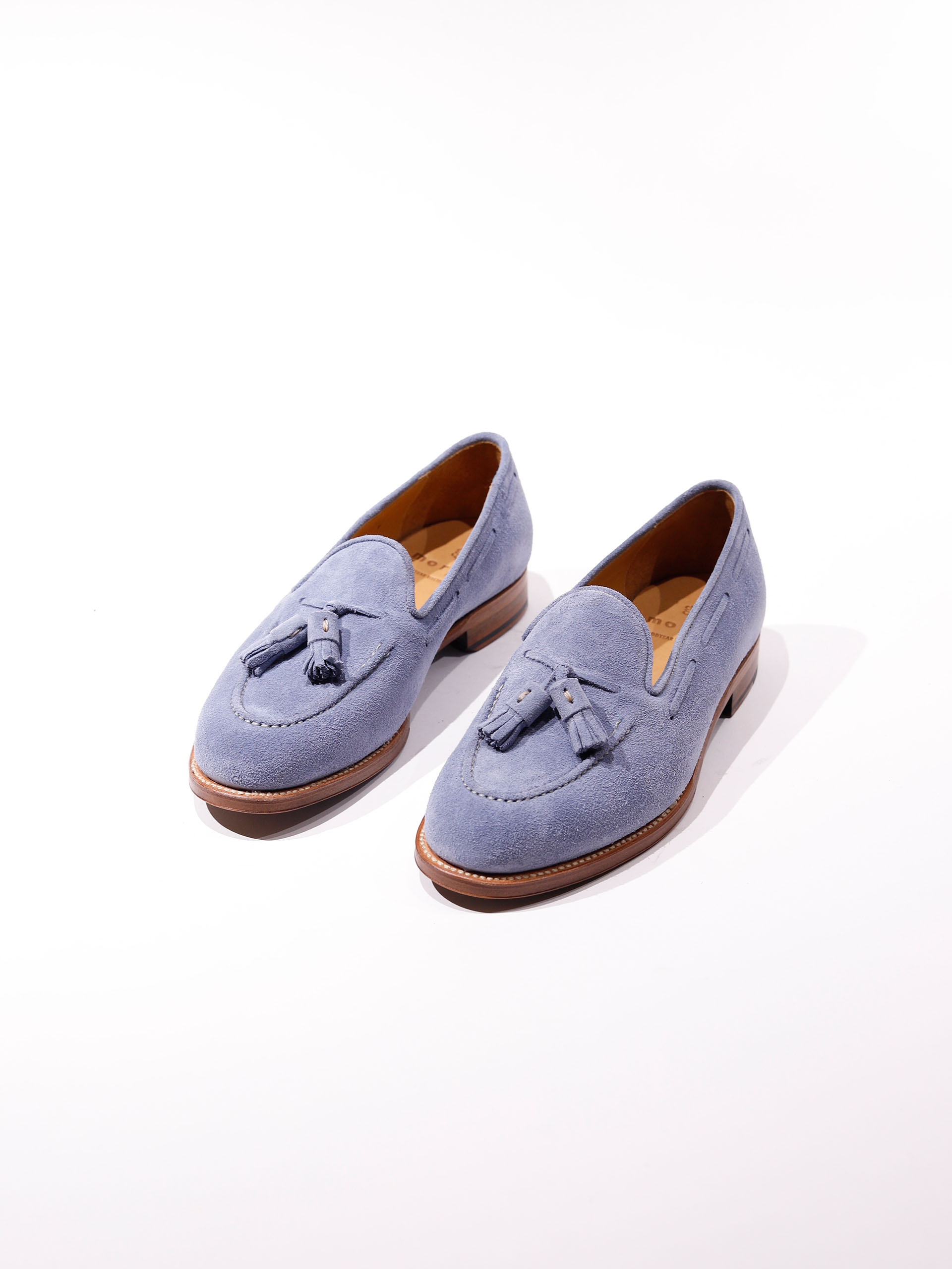 Tassel Loafer - Light Blue Suede 