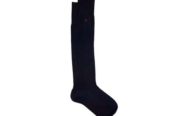 The Sock - Black Ribbed - Knee High | MORJAS