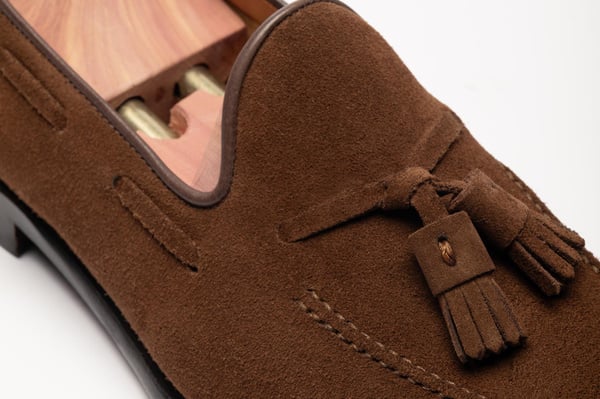 Morjas Brown Suede Tassel Loafer with Rubber Sole - UK 8/US 9 1625_468de03951-the-tassel-  main image 4