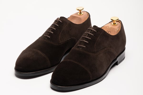 The Oxford – Brown Suede Rubber | Goodyear Welted | MORJAS display picture 3
