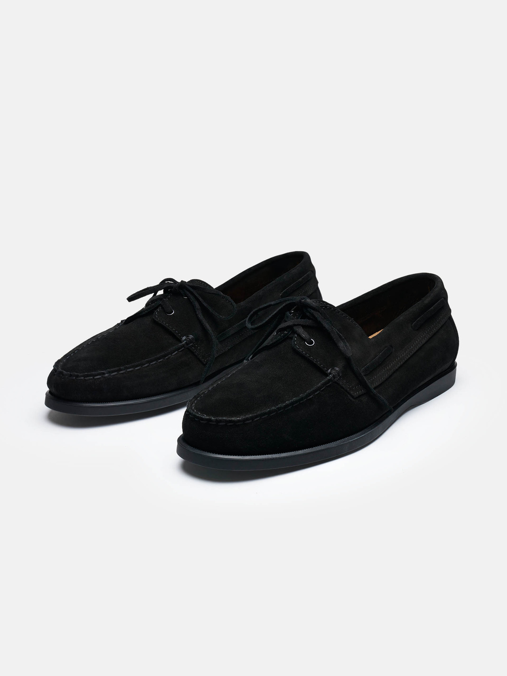 The Boat Shoe - Black Suede | MORJAS