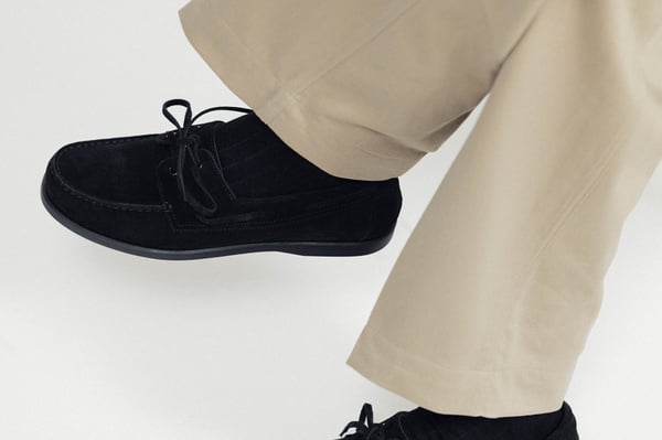Morjas Boat Shoes メンズ スウェード ローファー 41イタリア The Boat Shoe - Black Suede | MORJAS