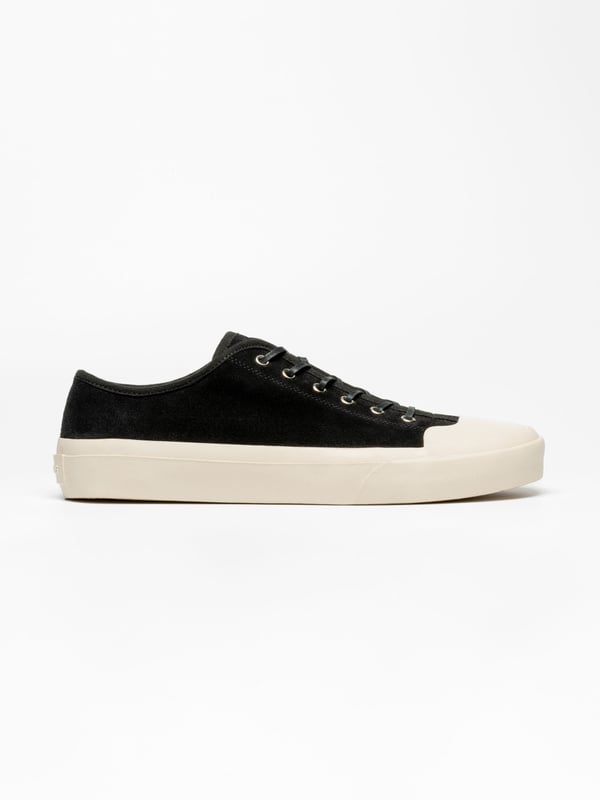 The Plimsoll – Black Suede | Vulcanised | MORJAS