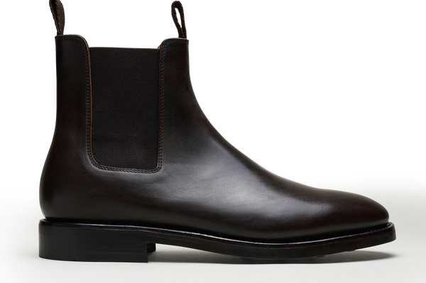 【MODERNIF】Square chelsea boots The Chelsea Boot - Black Calf | Goodyear Welted | MORJAS