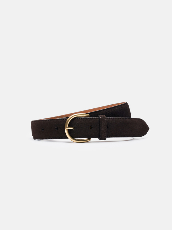 小物 mokusuke KAJA REVERSIBLE SUEDE BELT Kreis Suede Belt - Mocha - Leffot