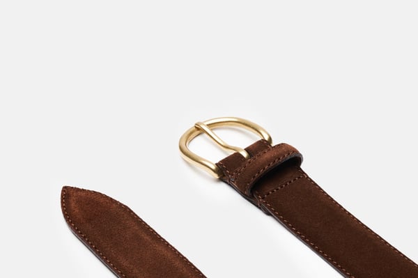 Michael Kors Belt Size Medium Brown Suede Gold Leather Trim Wide Brass Buckle Michael Kors | Accessories | Michael Kors Belt Size Medium  main image 2