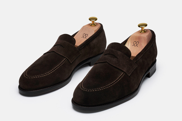 The Penny Loafer - Brown Suede - Unlined | MORJAS