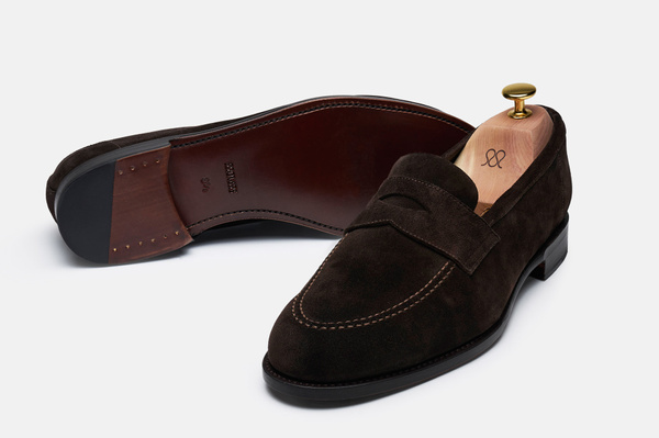 The Penny Loafer - Brown Suede - Unlined | MORJAS