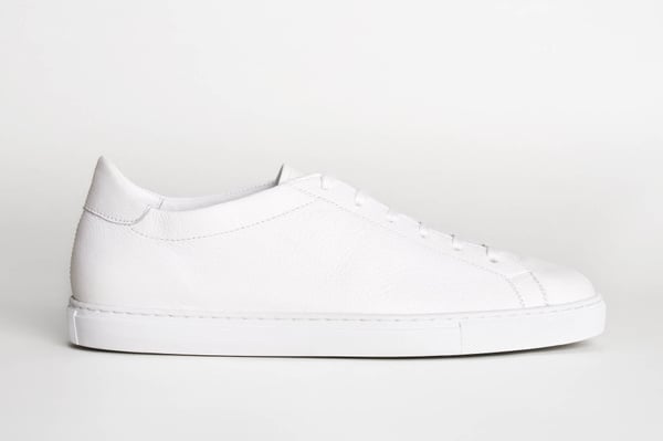 ★ ★ Alba Leather Sneakers White T52E0ARS300WT D'Amelio Sono - Bright White Leather Sneakers - Lace-Up