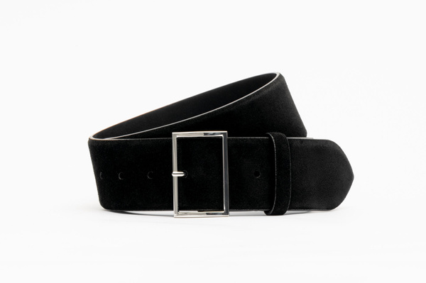 The Belt - Black Suede - 50 mm | MORJAS