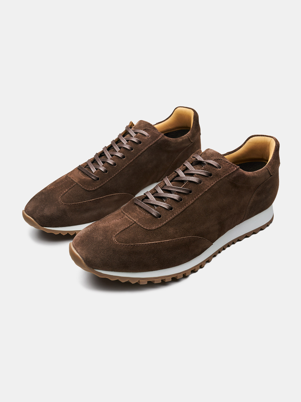 brown trainer shoes