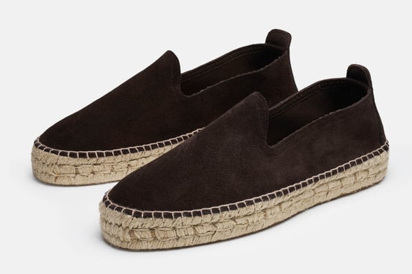Espadrilles Preventi En Cuir Daim Bleu - Pointure 36.5, Neuves Avec Emballage