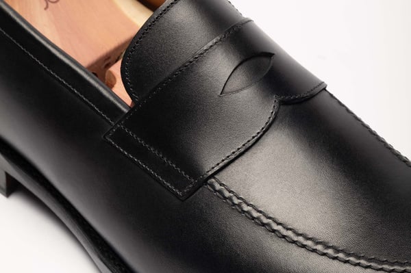 MORJAS The Penny Loafer Black Sz 10.5 Moccasin Rubber Sole $400 Slipper The Penny Loafer – Black Grain | Goodyear Welted | MORJAS main image 3