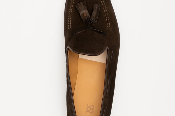 Morjas Brown Suede Tassel Loafer with Rubber Sole - UK 8/US 9 1625_468de03951-the-tassel-  main image 2